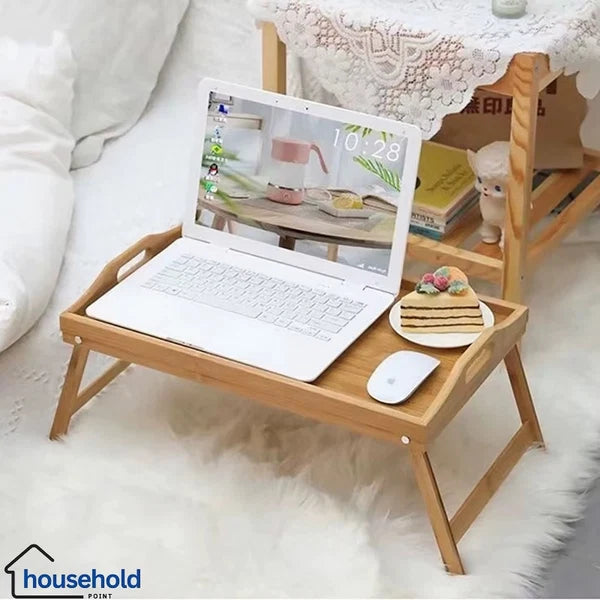 Folding Bamboo Wooden Bed Table
