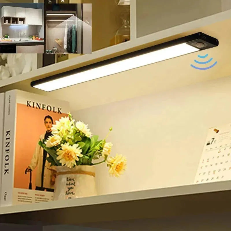 Wireless LED Motion Sensor Tube Light USB Rechargeable